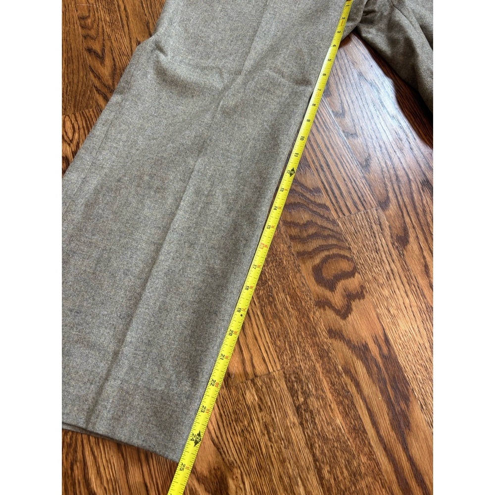 Chanel Vintage 1999 Autumn Collection Beige Wool Cashmere Pants Size 42 Workwear - Picture 8 of 8